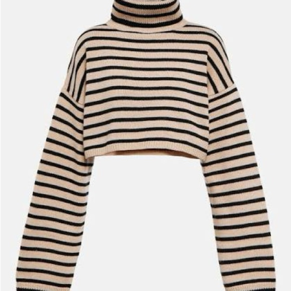 Like new The Frankie Shop cropped stripe Athina sweater